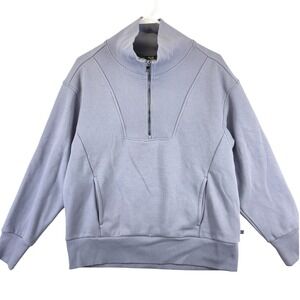 Avia Women's L 12-14 Lavender Purple Quarter Zip Pullover Sweatshirt Active